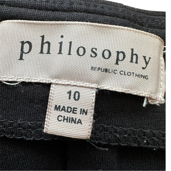Philosophy Black Skirt, size 10 - Picture 6 of 8